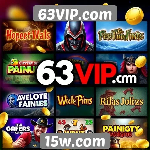 Diversidade de jogos oferecidos no 63VIP.com